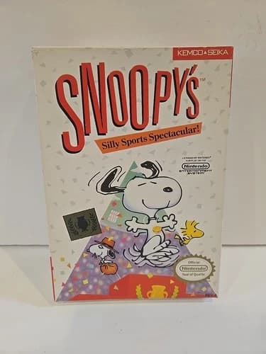 Snoopy's Silly Sports Spectacular Nintendo NES CIB Clean Box/Manual/Foam