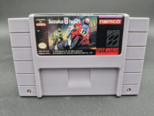 Suzuka 8 Hours - Super Nintendo SNES - Good Shape - 100% Authentic - Works!!!
