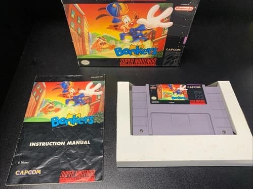 Bonkers Super Nintendo SNES CIB Complete Box Manual