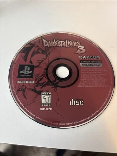 Darkstalkers 3 (Sony PlayStation) Ps1(Tested) Disc Only