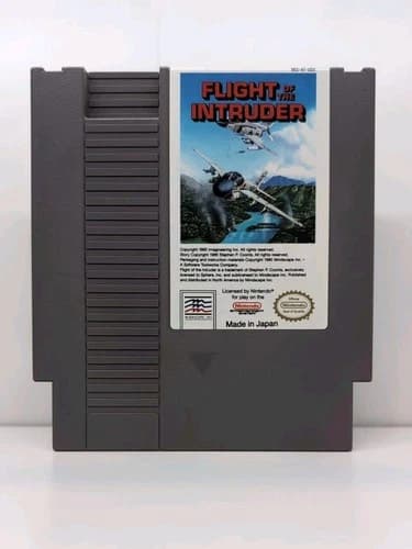 Flight of the Intruder Nintendo Entertainment System NES Cleaned Tested