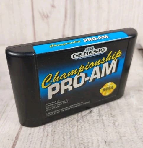 Championship Pro-Am Black Label (Sega Genesis, 1992) - Cartridge TESTED WORKING