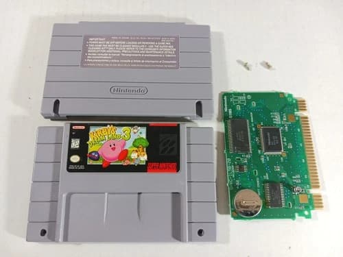 Kirby's Dream Land 3 SNES Authentic Super Nintendo Tested Saves Kirby Game