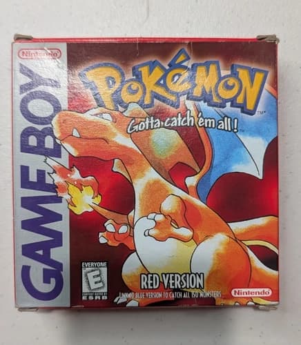 Pokémon Red Version Game Boy-CIB-Tested