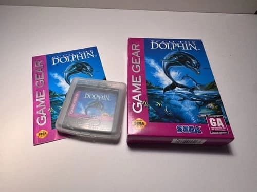 Ecco the Dolphin - Complete with case, box, instructions. Sega Game Gear, 1993