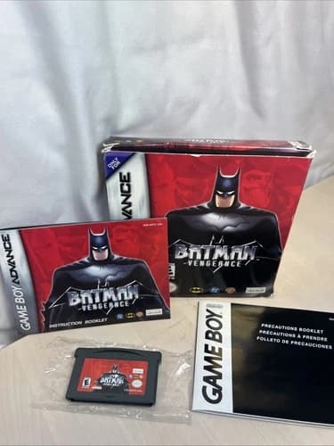 Batman: Vengeance (Nintendo GameBoy Advance, 2001) Authentic CIB w/ Manual