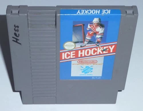 Ice Hockey (Nintendo NES Authentic Game) Cleaned Tested Working