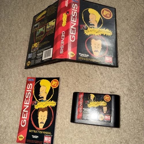 MTV's Beavis and Butt-Head (Sega Genesis, 1994) - Complete