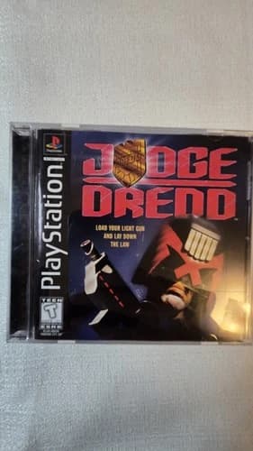 Judge Dredd 1998 Black Label PlayStation 1 - CIB With Registration Card. Tested