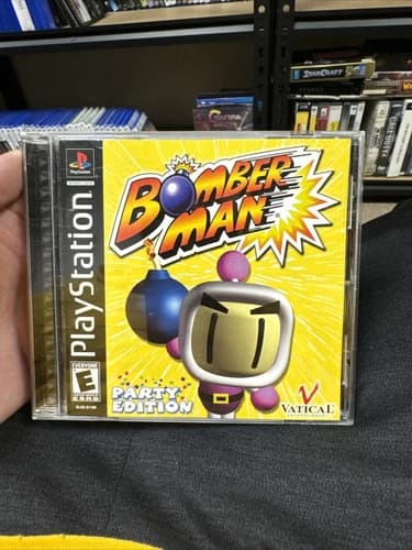 Bomberman Party Edition (Sony PlayStation 1, 2000) Tested CIB W/ Reg Card