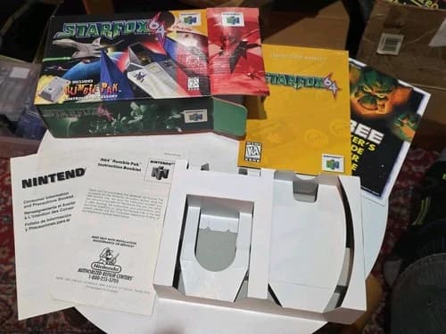 N64 NINTENDO 64 STARFOX 64 BOX MANUAL INSERTS ONLY