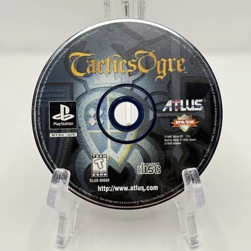 Tactics Ogre PS1 Sony PlayStation Disc Only Tested