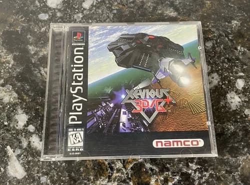 Xevious 3D/G+ (Sony PlayStation 1 PS1, 1997) BLACK LABEL COMPLETE CIB TESTED!!