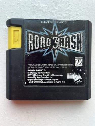 Road Rash 3 (Sega Genesis, 1995) Cartridge Only - Tested!