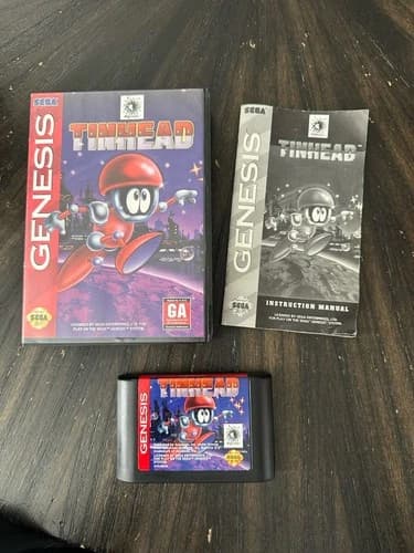 Sega Genesis Game Tinhead CIB Complete In Box