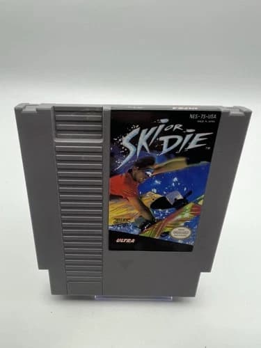 Ski or Die Nintendo NES 1991 Authentic Vintage Cartridge Only Tested