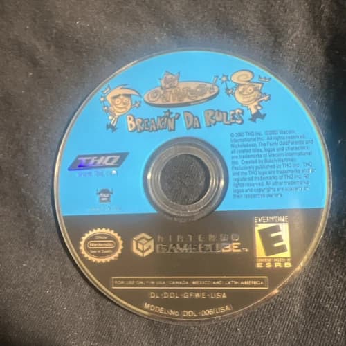 Fairly OddParents: Breakin' Da Rules (Nintendo GameCube, 2003) Disc Only Tested