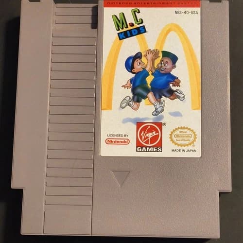 Virgin Games M.C. Kids Nintendo NES Cartridge NTSC-U/C (US/Canada)