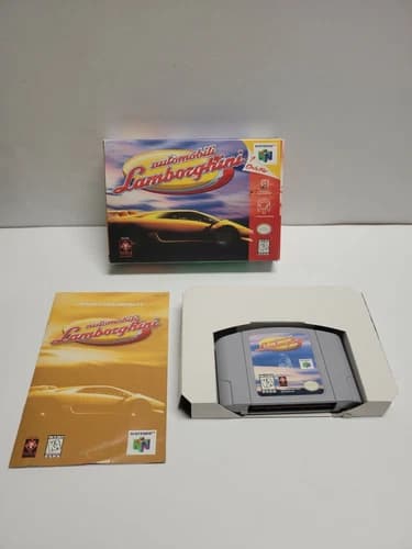 Automobili Lamborghini (Nintendo 64, 1997) N64 CIB Complete TESTED Authentic