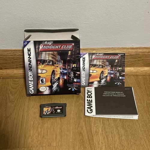 Midnight Club: Street Racing (Nintendo Game Boy Advance, 2001) -Complete/Tested