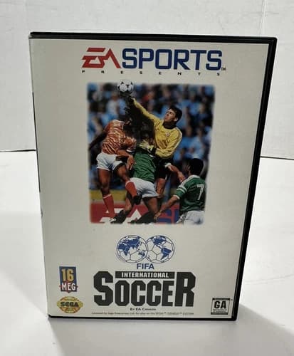 FIFA International Soccer Sega Genesis 1993 EA sports Box And Manual