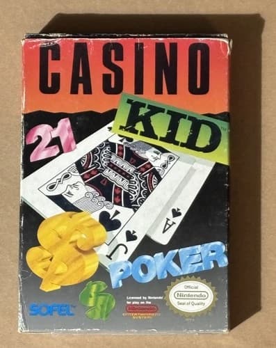 Nintendo NES Casino Kid 21 Poker Complete CIB