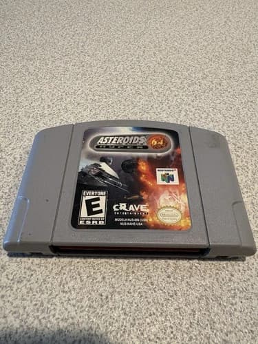Asteroids Hyper 64 Game Nintendo 64 (N64) Cartridge Only Tested Authentic