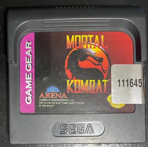 Mortal Kombat - Sega Game Gear - Arena - Acceptable Condition