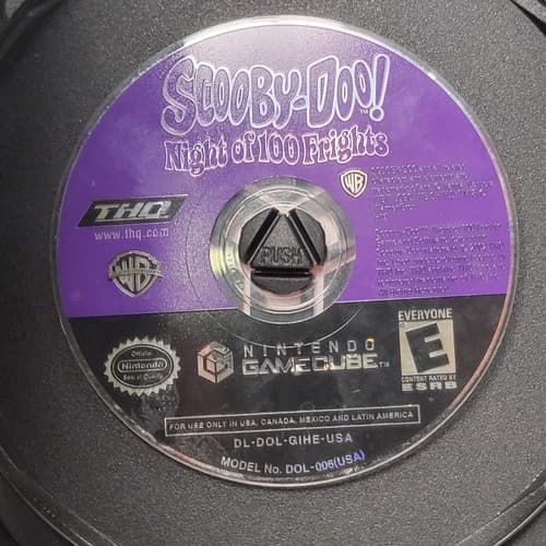 Scooby-Doo Night of 100 Frights (Nintendo GameCube, 2002) Disc Only Tested