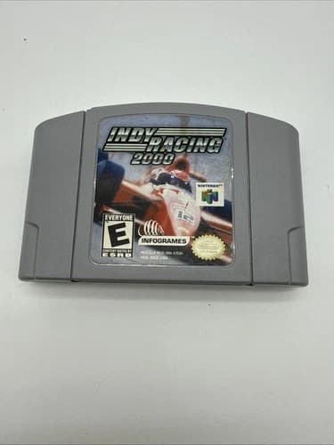 Nintendo N64 Indy Racing 2000 Authentic Tested & Working Game Cartridge Only