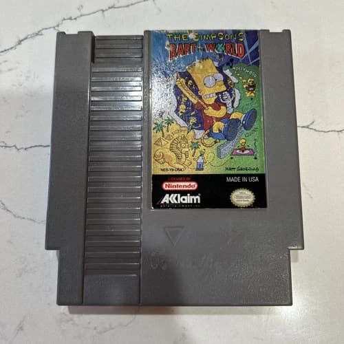 The Simpsons: Bart vs. the World (Nintendo NES) Cartridge Only