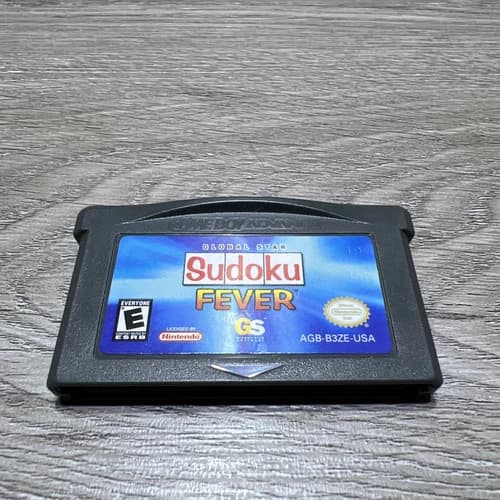 Global Star Sudoku Fever Game Boy Advance Nintendo GBA Authentic Classic Puzzle