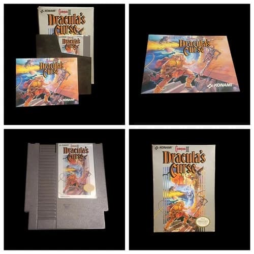 RARE Castlevania III: 3 Dracula's Curse (Nintendo NES) CIB Complete TESTED PLAYS