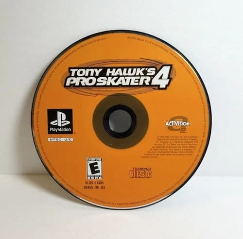 Tony Hawk's Pro Skater 4 (Sony PlayStation 1, PS1, 2002) - Disc Only - Tested