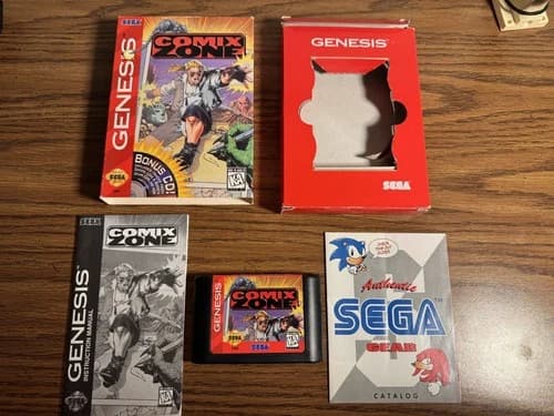 Comix Zone - Sega Genesis CIB in Box Authentic Tested Works Great