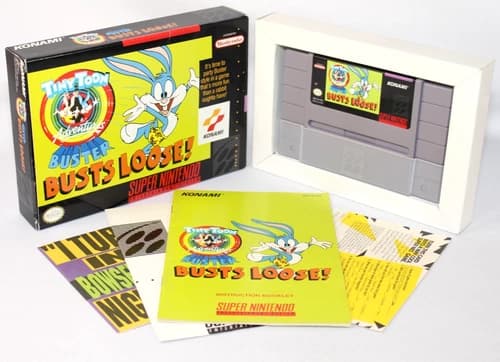 Tiny Toon Adventures: Buster Busts Loose! SNES Complete CIB! VERY NICE w/ REG!