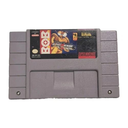Nintendo SNES B.O.B. Electronic Arts Game Cartridge Tested Working Clean