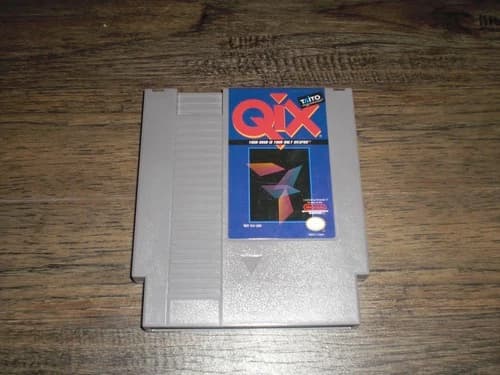 Qix Game Cart 4 Nintendo Entertainment System Nes 1991 Cartridge Only TESTED