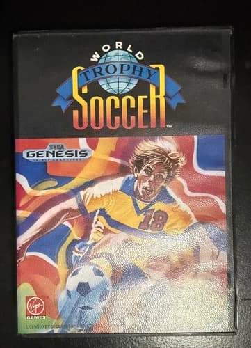 World Trophy Soccer - GEN Sega Genesis - Virgin Games - Good Condition