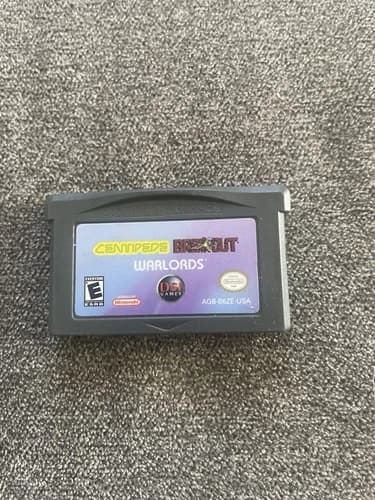 Centipede Breakout Warlords (Nintendo GBA) Game Only TESTED/WORKS