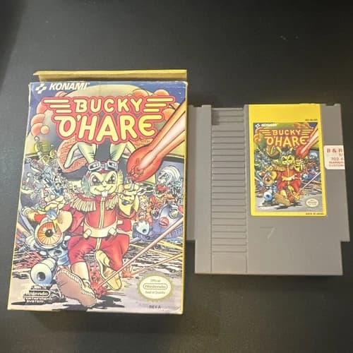 Konami Bucky O'Hare (Nintendo NES, 1992) Complete in Box w/ Manual NTSC-U/C