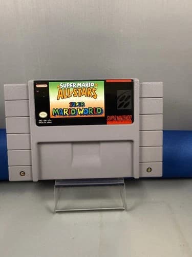 Super Mario All-Stars + Super Mario World~ Nintendo SNES~Authentic & Tested