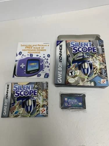 Silent Scope (Nintendo Gameboy Advance Game, GBA) Complete CIB Authentic Tested