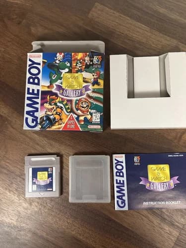 Game and Watch Gallery (Nintendo Game Boy, 1997) Complete Authentic CIB Nice!