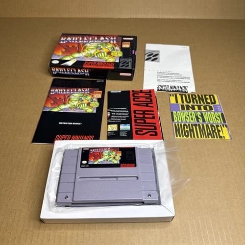 Battle Clash (Super Nintendo SNES, 1992) Authentic Complete CIB with Manual