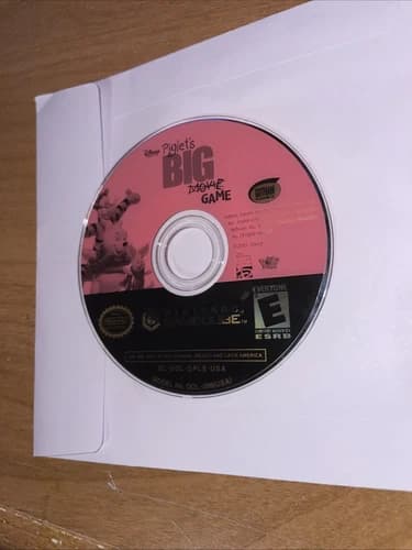 Disney Piglet's Big Game Nintendo GameCube Disc Only Tested Ships Next Day!!!