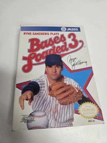 Bases Loaded 3 Ryne Sandberg (Nintendo | NES) Complete in Box CIB