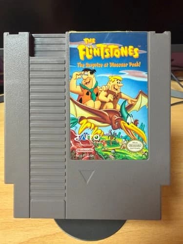 The Flintstones: The Surprise at Dinosaur Peak Nintendo NES NTSC 100% Authentic!