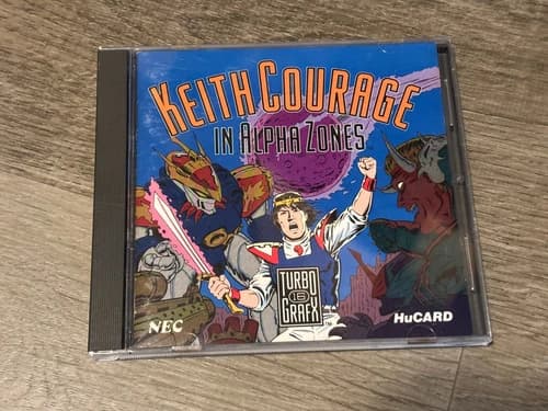 Keith Courage in Alpha Zones TurboGrafx-16 Complete CIB HuCard Authentic