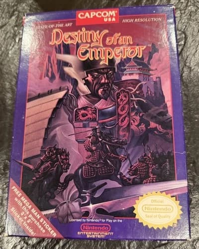 Destiny of an Emperor (Nintendo Entertainment System NES, 1990) CIB Complete 🔥